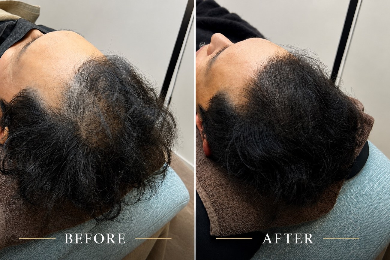 Scalp Ink before / after